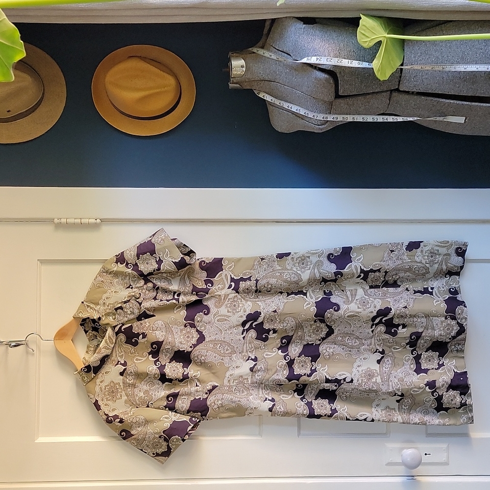 60s Paisley Shift Dress